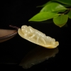 缅甸天然糯种黄翡吊坠-红掌柜