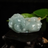 糯种俏色翡翠吊坠-红掌柜