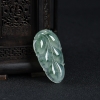 天然糯冰种飘花翡翠金枝玉叶吊坠-红掌柜