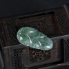 缅甸天然糯冰种翡翠金枝玉叶吊坠-红掌柜
