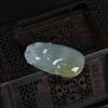 糯冰种俏色翡翠吊坠-红掌柜