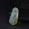缅甸糯冰种俏色翡翠观音吊坠-红掌柜