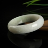 缅甸糯种白色翡翠手镯-红掌柜