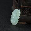 缅甸糯种浅绿翡翠申猴吊坠-红掌柜