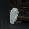 缅甸糯种翡翠金枝玉叶吊坠-红掌柜