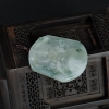 缅甸天然糯种翡翠观音吊坠-红掌柜