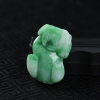 缅甸天然飘翠翡翠貔貅吊坠-红掌柜