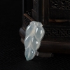 糯冰种翡翠金枝玉叶吊坠-红掌柜