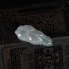糯冰种飘花翡翠吊坠-红掌柜