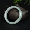 62mm天然糯种灰绿翡翠手镯-红掌柜