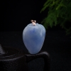 糯种蓝紫色翡翠寿桃挂坠-红掌柜