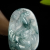 缅甸翡翠仿古龙吊坠-红掌柜