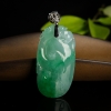 糯种翡翠如意吊坠-红掌柜