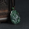 暗绿翡翠辰龙吊坠-红掌柜