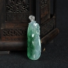18K糯冰种翡翠年年有余吊坠-红掌柜