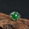 18k糯种翠绿翡翠戒指-红掌柜