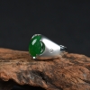 18k翠绿翡翠戒指-红掌柜