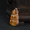 18k黄翡观音吊坠-红掌柜