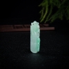 糯冰种飘翠翡翠节节高升吊坠-红掌柜