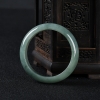 缅甸天然灰绿翡翠手镯-红掌柜