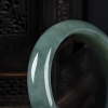 缅甸天然油青种翡翠手镯-红掌柜