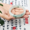 57.5mm天然糯冰飘花翡翠手镯-红掌柜