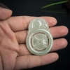 天然糯种翡翠福禄寿吊坠-红掌柜