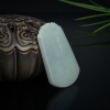 缅甸天然糯种翡翠如意吊坠-红掌柜