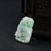 糯种翡翠仿古龙牌吊坠-红掌柜