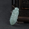 糯种翡翠关羽吊坠-红掌柜
