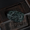 缅甸天然墨翠翡翠辰龙吊坠-红掌柜