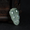 天然糯冰种深绿翡翠金枝玉叶吊坠-红掌柜