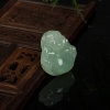 浅绿翡翠弥勒佛吊坠-红掌柜