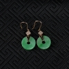 翡翠平安耳坠-红掌柜