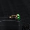糯种暗绿翡翠福禄戒指-红掌柜