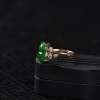 暗绿翡翠福禄戒指-红掌柜