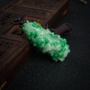 糯种飘翠天然翡翠百财吊坠-红掌柜