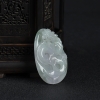 灰绿翡翠辰龙吊坠-红掌柜 