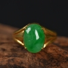 天然阳绿翡翠戒面-红掌柜