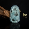 缅甸天然糯冰种翡翠寅虎吊坠-红掌柜