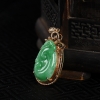 豆绿翡翠如意吊坠-红掌柜