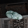 天然翡翠金枝玉叶吊坠-红掌柜