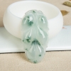 天然翡翠金枝玉叶吊坠-红掌柜