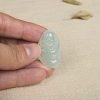天然糯冰种浅绿翡翠弥勒佛吊坠-红掌柜