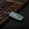缅甸天然糯冰种翡翠节节高升吊坠-红掌柜