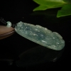 缅甸天然油青种翡翠辰龙吊坠-红掌柜