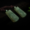 天然糯冰种翡翠龙凤呈祥套装吊坠-红掌柜