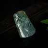 天然糯种飘花翡翠喜上眉梢吊坠-红掌柜