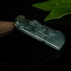 缅甸天然糯种翡翠喜上眉梢吊坠-红掌柜