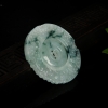 天然糯种飘花翡翠扭转乾坤吊坠-红掌柜